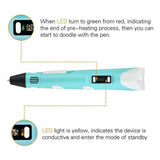 Magic 3D Printing Pen for Kids DIY Pen with LED Display and Filaments_6