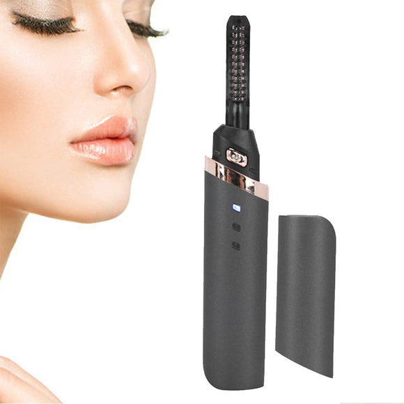 360 ° Rotary Head USB Rechargeable Quick Heating Long Lasting Eyelash Curling Device_0