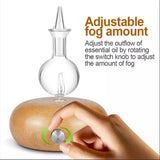 Essential Oil Glass Diffuser Oil Aromatherapy Wood Base- AU, EU, UK, US Plug_10