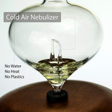 Essential Oil Glass Diffuser Oil Aromatherapy Wood Base- AU, EU, UK, US Plug_2