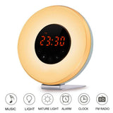 Wake-up Digital Alarm Clock Touch Sensitive LED Light Simulation- USB Powered_6