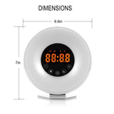 Wake-up Digital Alarm Clock Touch Sensitive LED Light Simulation- USB Powered_4