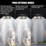 Solar Powered Three Head Motion Sensor Outdoor Solar Light 270 ° Wide Angle Wall Remote Lamp_7