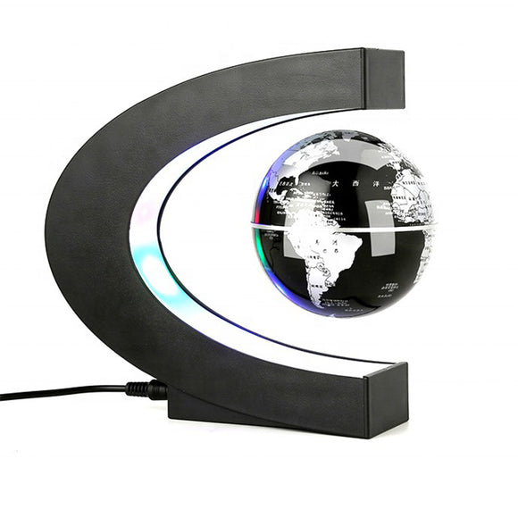 C- Shaped Magnetic Levitation Globe for Desk Table- AU, EU, UK, US Plug_0