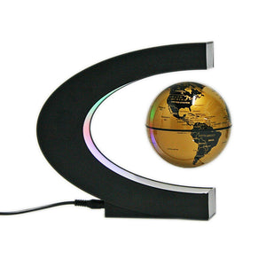 C- Shaped Magnetic Levitation Globe for Desk Table- AU, EU, UK, US Plug_0