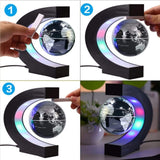 C- Shaped Magnetic Levitation Globe for Desk Table- AU, EU, UK, US Plug_1