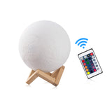 3D Printed Moonlight Lamp in 16 Colors with Remote Control- USB Charging_5