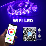 Wi-Fi Voice Control Smart LED RGB Strip Light 5m/10m- AU, EU, UK, US Plug_6