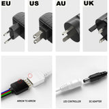 Remote Controlled Bluetooth Ready RGB LED Lights- AU, EU, UK, US Plug_6