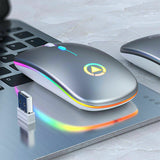 LED Wireless Bluetooth Silent Ergonomic Gaming Mouse-USB Charging_5