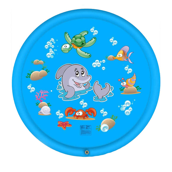 3-in-1 Durable Outdoor Sprinkler Water Mat for Kids_0