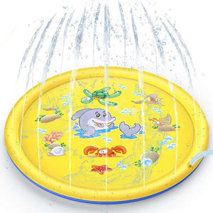 3-in-1 Durable Outdoor Sprinkler Water Mat for Kids_0