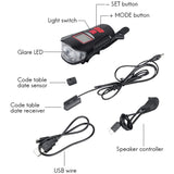 3-in-1 USB Rechargeable Bicycle Speedometer LED Front Light_3