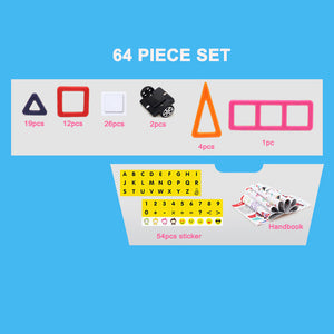 Kid’s Mini Magnetic Construction Blocks Set_0