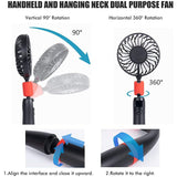 2-in-1 Portable Handheld and Hanging Neck Fan- USB Charging_1