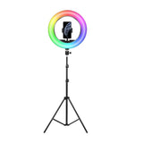 26cm RGB LED Selfie Ring Fill Light with Tripod- USB Powered_0