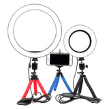 26cm Dimmable LED Selfie Ring Light with Tripod_1