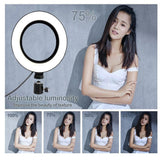 26cm Dimmable LED Selfie Ring Light with Tripod_10