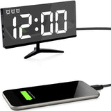 Frameless Touch Control Digital Alarm Clock- USB Interface_2