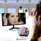 Frameless Touch Control Digital Alarm Clock- USB Interface_3