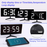 Frameless Touch Control Digital Alarm Clock- USB Interface_6