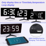 Frameless Touch Control Digital Alarm Clock- USB Interface_6
