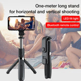 2-in-1 Foldable Monopod and Tripod with Remote Control Shutter Fill Light_7
