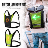 LED Signal Lighting Vest Safety Bike Turning Light- USB Charging_10
