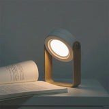 USB Rechargeable LED Retractable Folding Lamp Portable Wooden Night Light_10