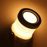 USB Rechargeable LED Retractable Folding Lamp Portable Wooden Night Light_12