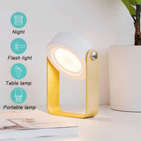 USB Rechargeable LED Retractable Folding Lamp Portable Wooden Night Light_13