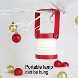 USB Rechargeable LED Retractable Folding Lamp Portable Wooden Night Light_14