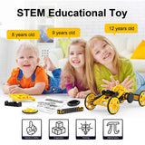 DIY Electric Engineering Blocks Solar Powered STEM Educational Toy Vehicle_4