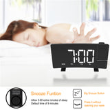Projector FM Radio LED Display Alarm Clock- Battery Operated_11