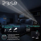 Projector FM Radio LED Display Alarm Clock- Battery Operated_2