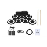 Electronic Drum Kit Musical Roll-up Drum Set for Kids_1