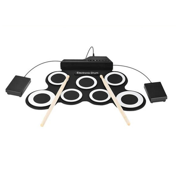 Electronic Drum Kit Musical Roll-up Drum Set for Kids_0