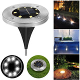 Pack of 4 Solar Powered LED Outdoor Solar Garden Ground Lights_4