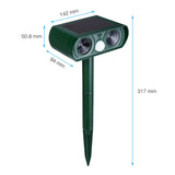 Ultrasonic Solar Powered Motion Sensor Pest Deterrent Pest Repellant_8