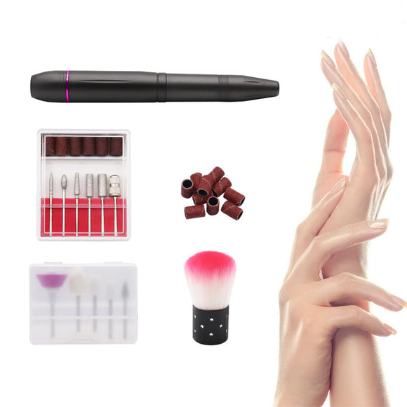 Electric Nail File Acrylic Nail Drill Set- USB Interface_0