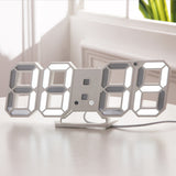 Digital Modern Plugged-in 3D LED Wall and Alarm Clock_2