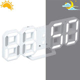 Digital Modern Plugged-in 3D LED Wall and Alarm Clock_7