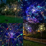 120 LED Solar Powered Outdoor Sparkling Fireworks LED Lights_9