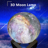 3D Printed Moon Galaxy Star Night Lamp and Room Décor- USB Charging_11