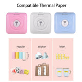 Mini Pocket Thermal Paper Photo Printer with Paper- USB Charging_2