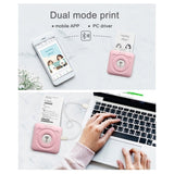 Mini Pocket Thermal Paper Photo Printer with Paper- USB Charging_9