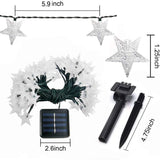 Solar-Powered LED 5-point Star String Lights Outdoor Decorative Lights_15