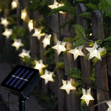 Solar-Powered LED 5-point Star String Lights Outdoor Decorative Lights_17