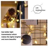 Solar-Powered LED 5-point Star String Lights Outdoor Decorative Lights_9