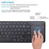 78 Keys 2.4G Wireless Mini Keyboard with Mouse Pad- Battery Operated_11